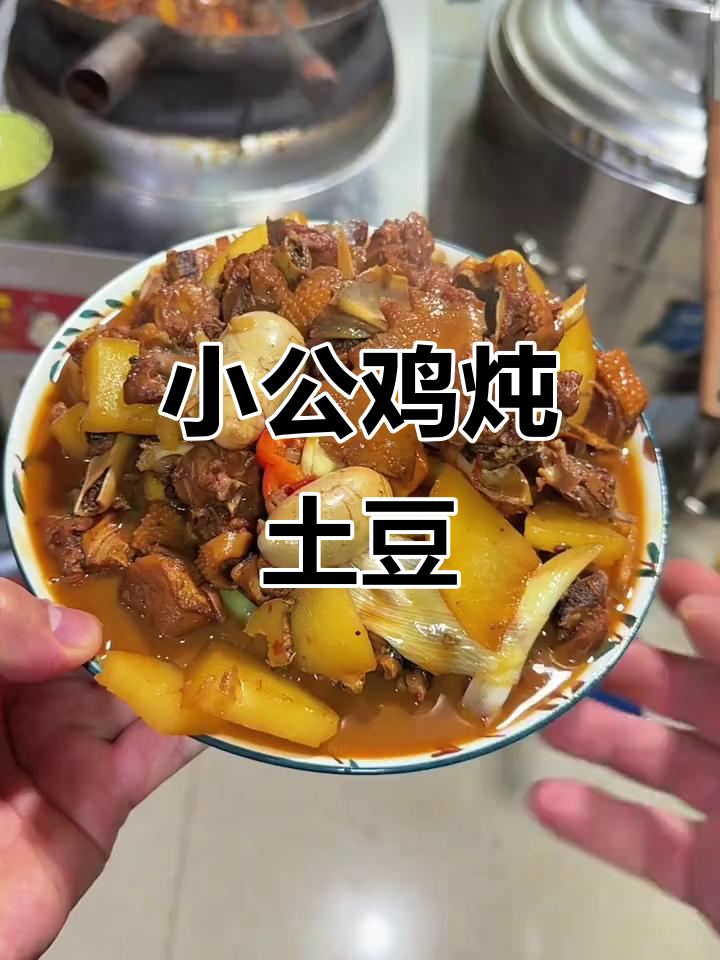 土豆炖小公鸡,汤汁浓郁家常味