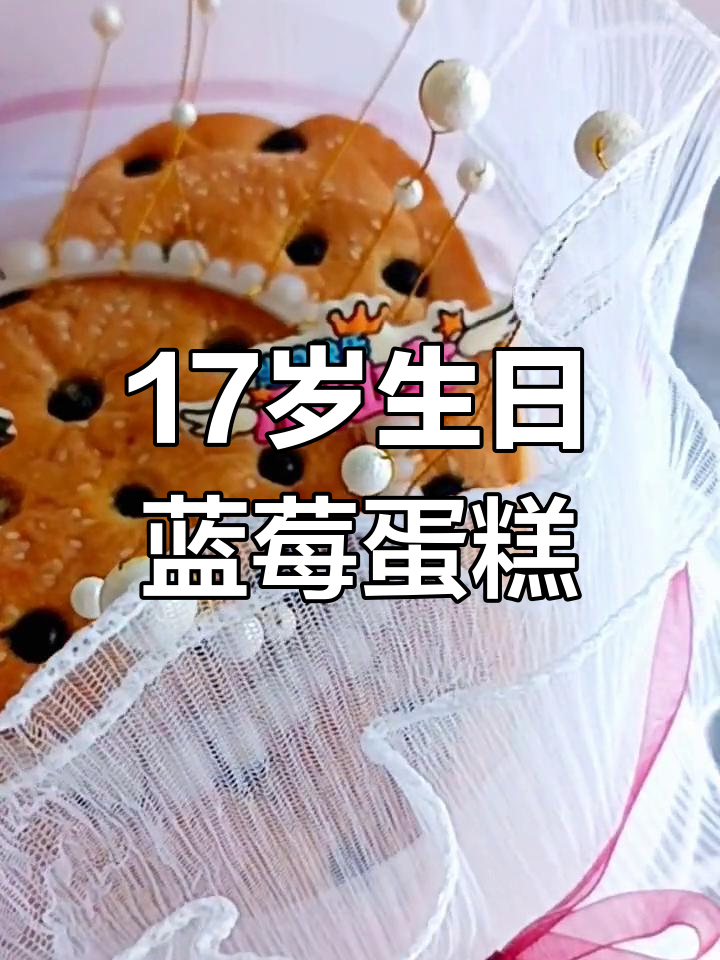 17岁少女生日蛋糕,蓝莓土鸡蛋打造独特美味