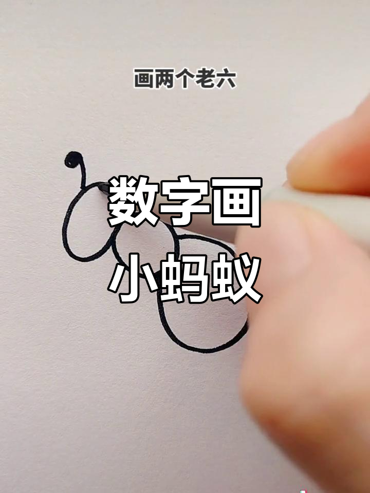 用数字画小蚂蚁，简单又有趣