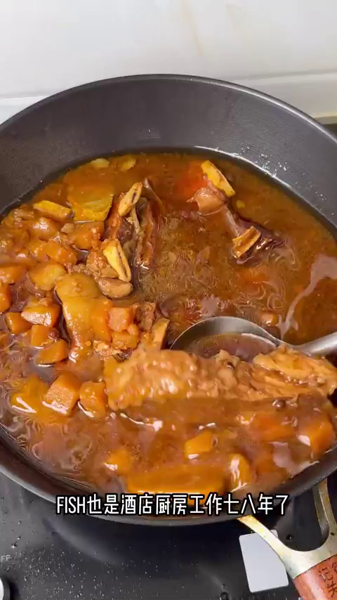 辣咖喱土豆泥牛排，做法简单放心弄