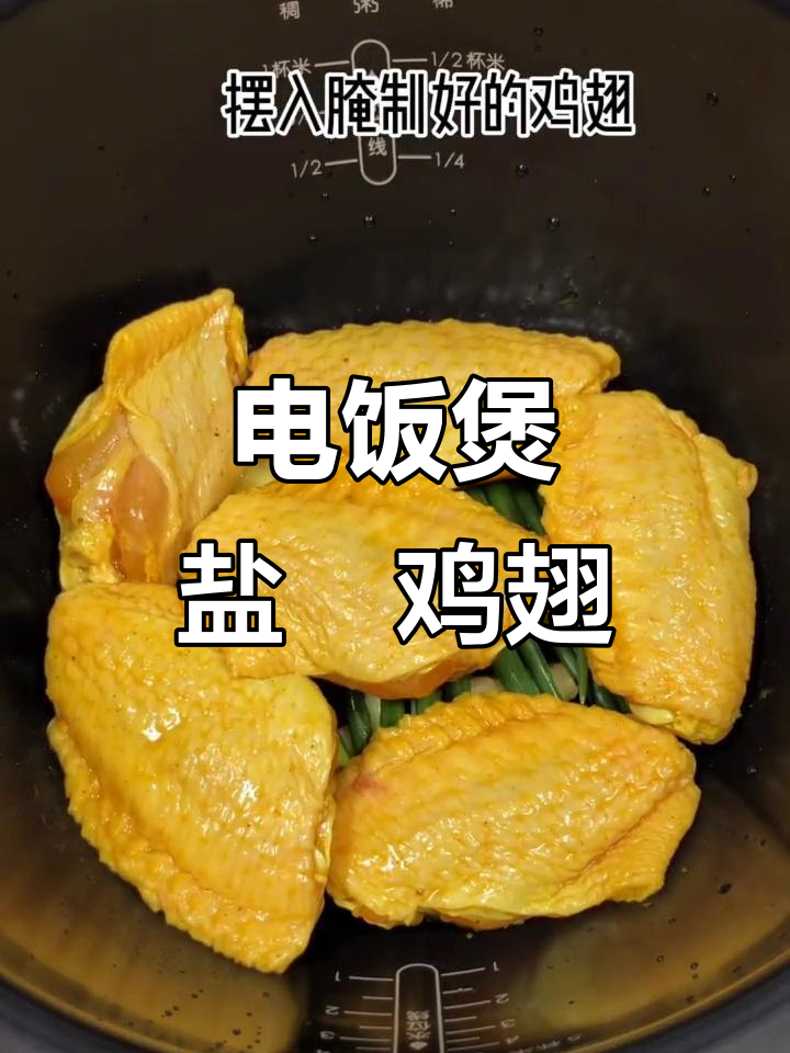 家庭版盐焗鸡翅,电饭煲轻松搞定!