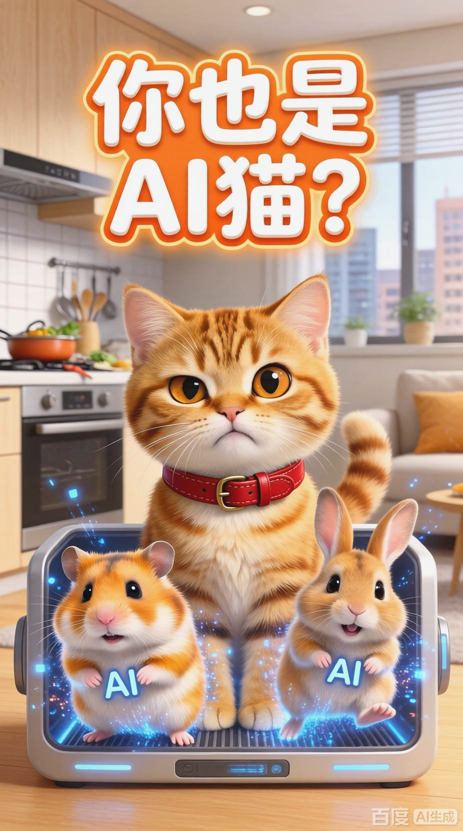 AI猫变身菠萝包?这场跨次元美食奇遇太离谱了!
