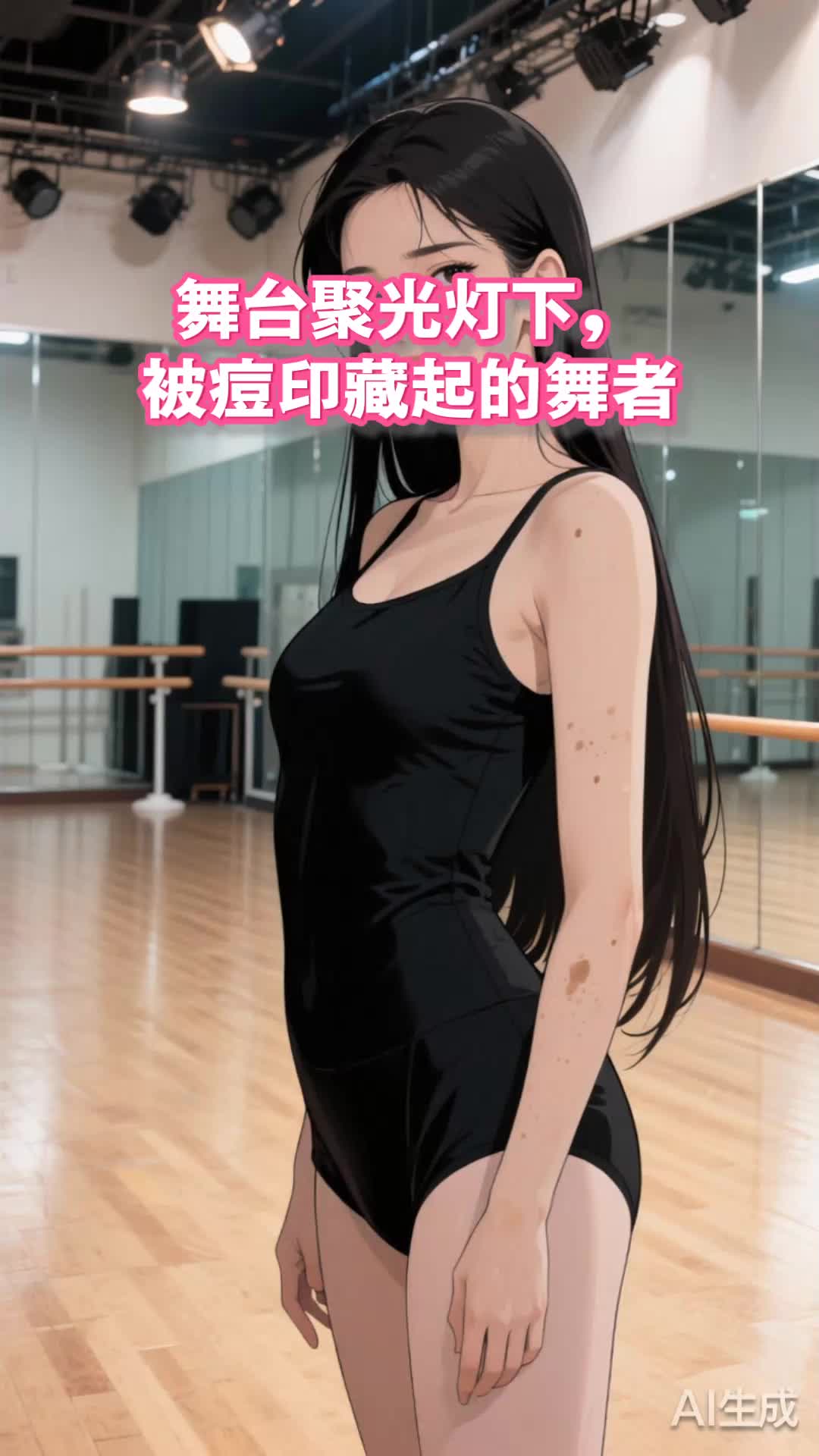 舞台聚光灯下,被痘印藏起的舞者