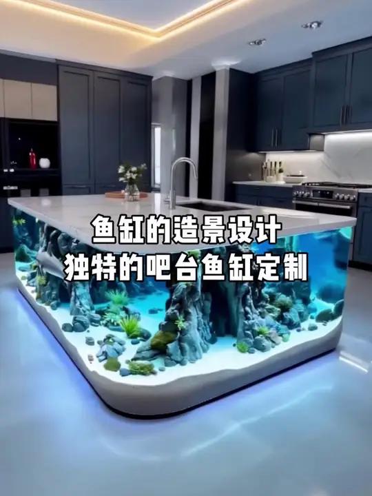这样的吧台鱼缸设计,你心动了吗?