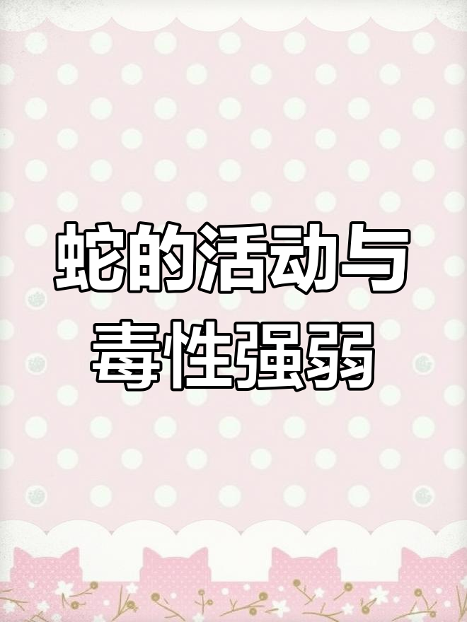 清明后蛇常出没,新洞穴的毒性有多强?
