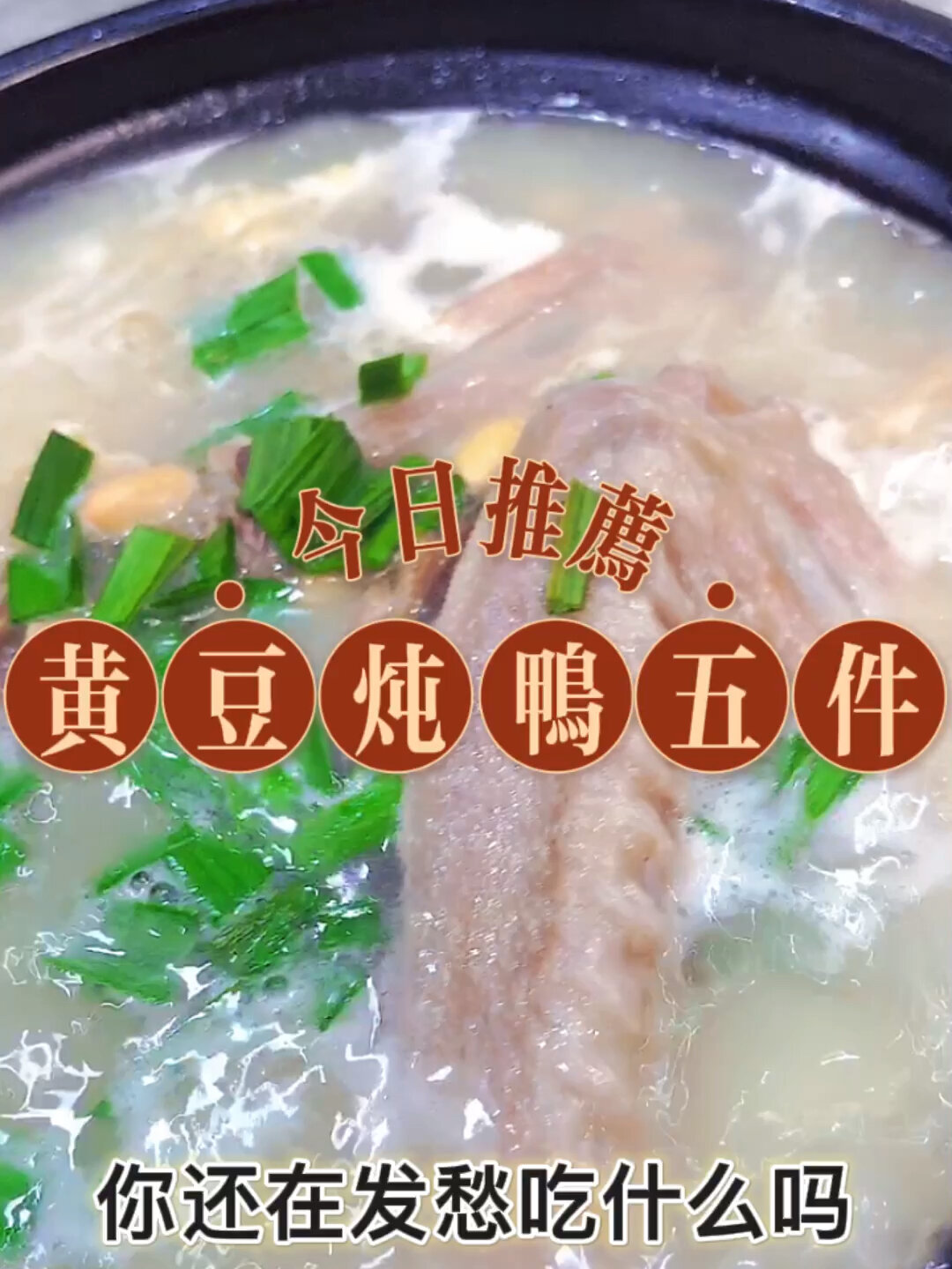 黄豆炖鸭五件