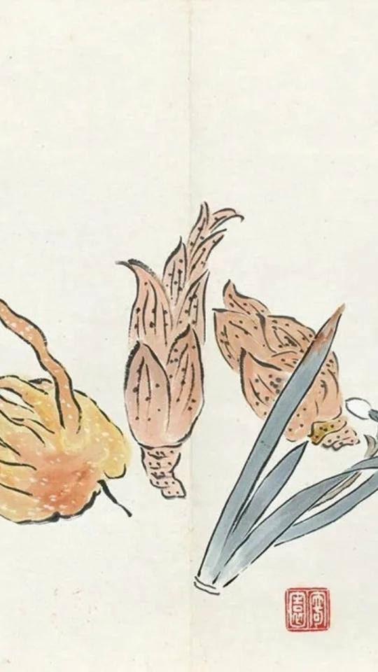 齐白石早起花鸟草虫跟后期大相径庭