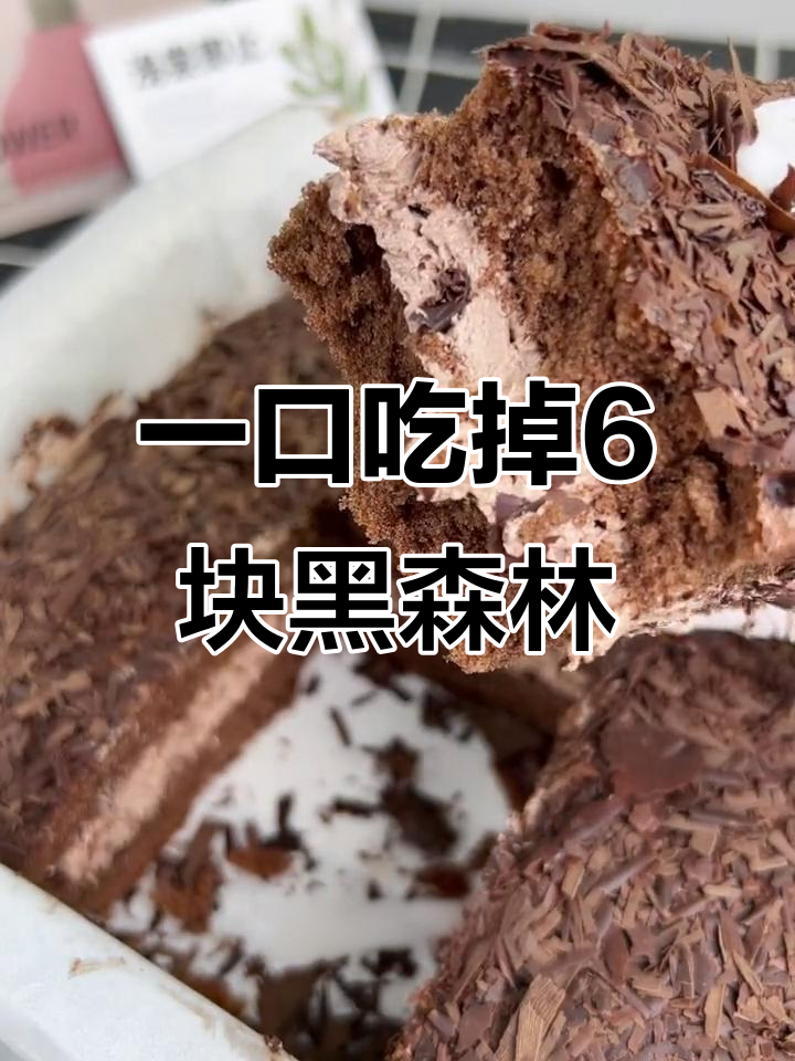 佐滋黑森林蛋糕,一口吃6个超满足!巧克力与奶油的完美结合