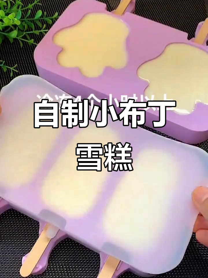 轻松自制小布丁雪糕,奶香浓郁,夏天必备!