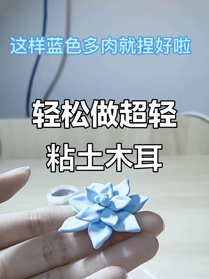 超轻黏土多肉植物制作,简单又有趣!