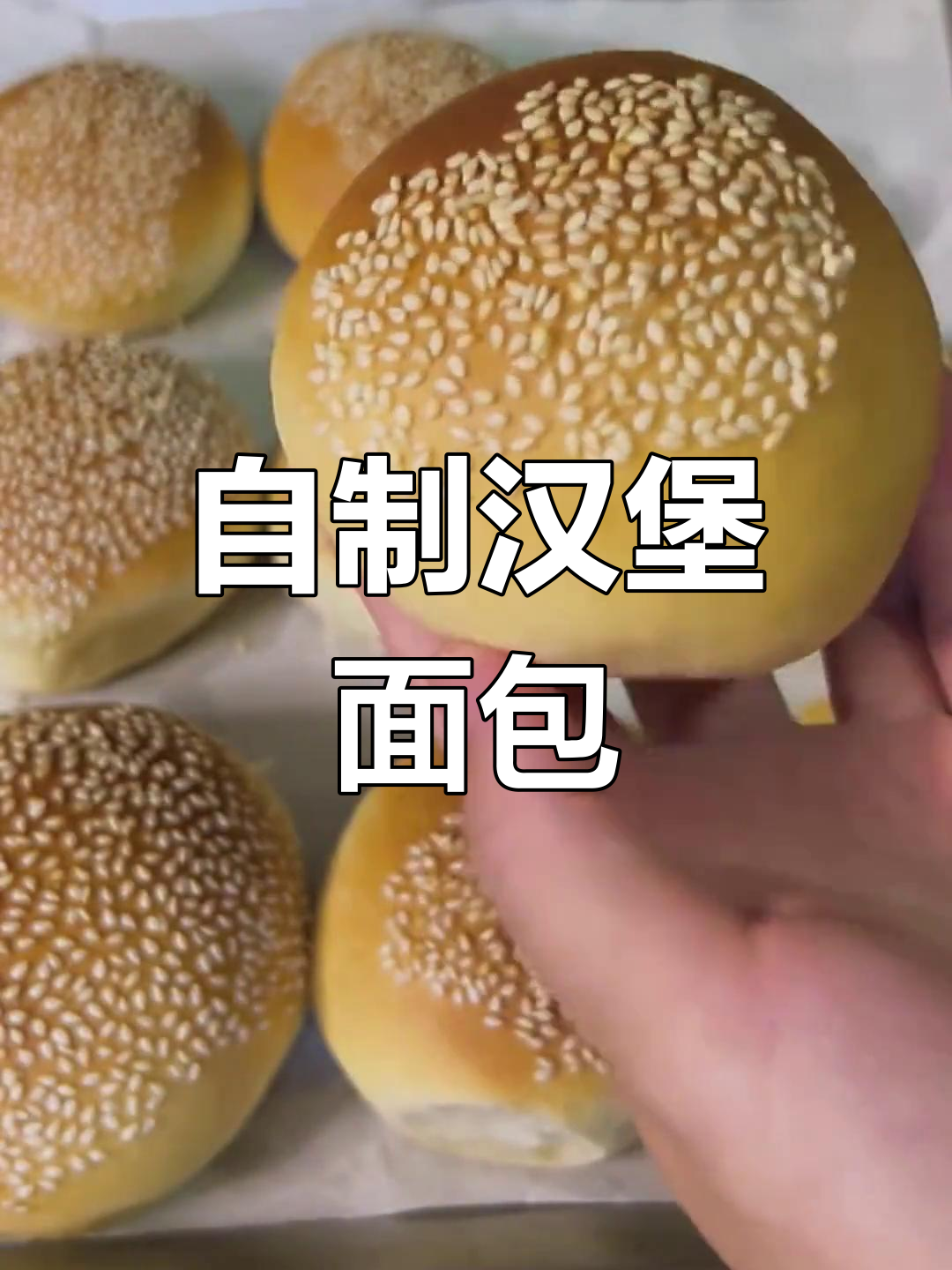 轻松学做汉堡面包胚