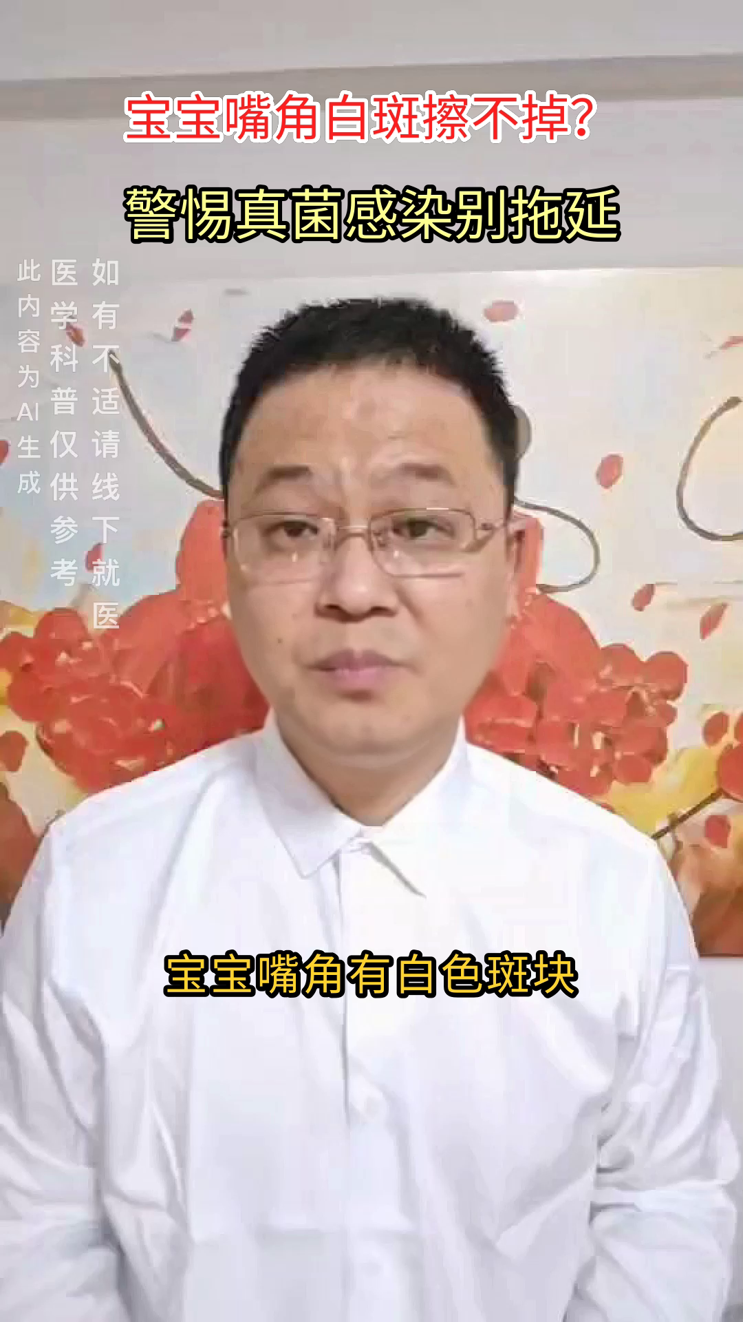 鹅口疮斑块擦不掉?警惕真菌感染