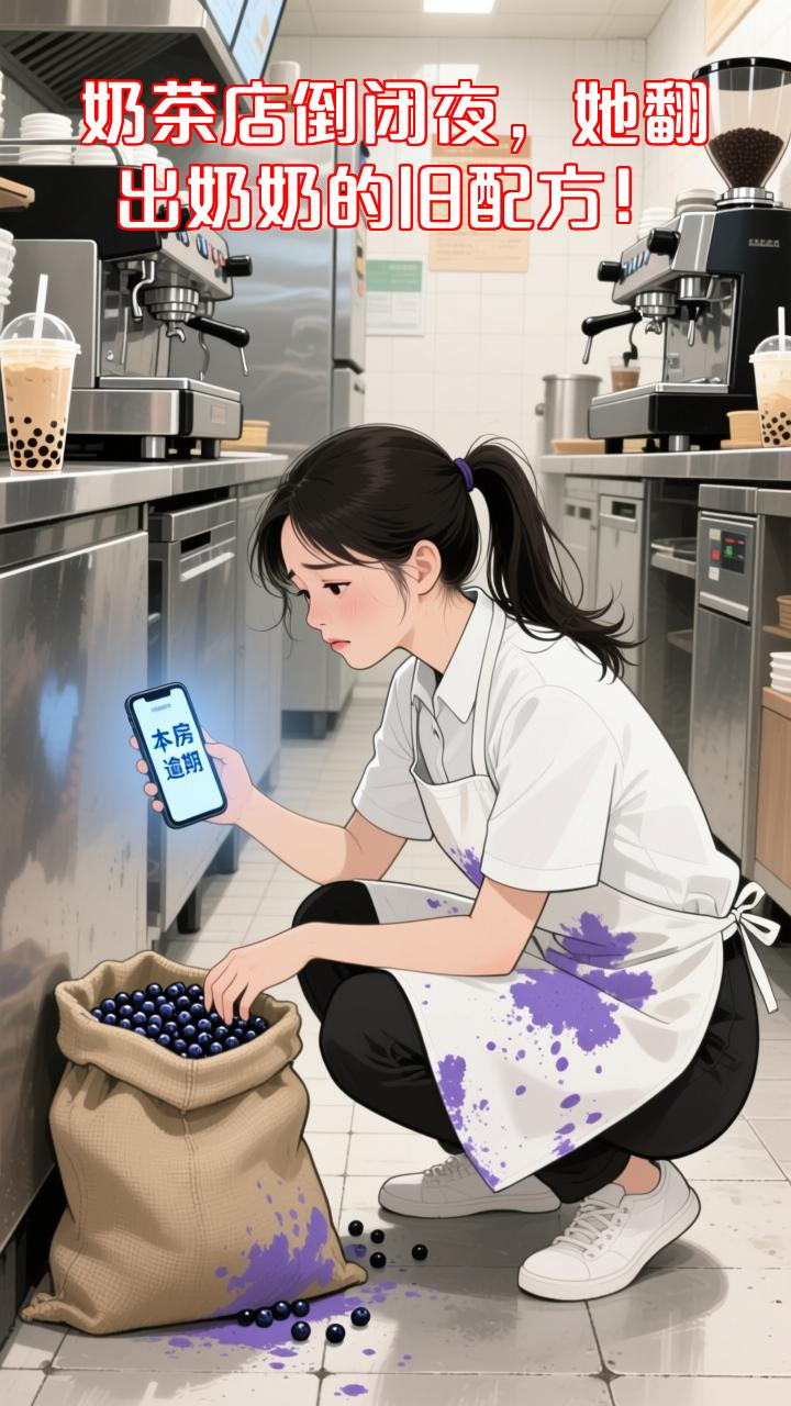 奶茶店倒闭前夜，老人带来旧杯，她翻出奶奶的旧配方！