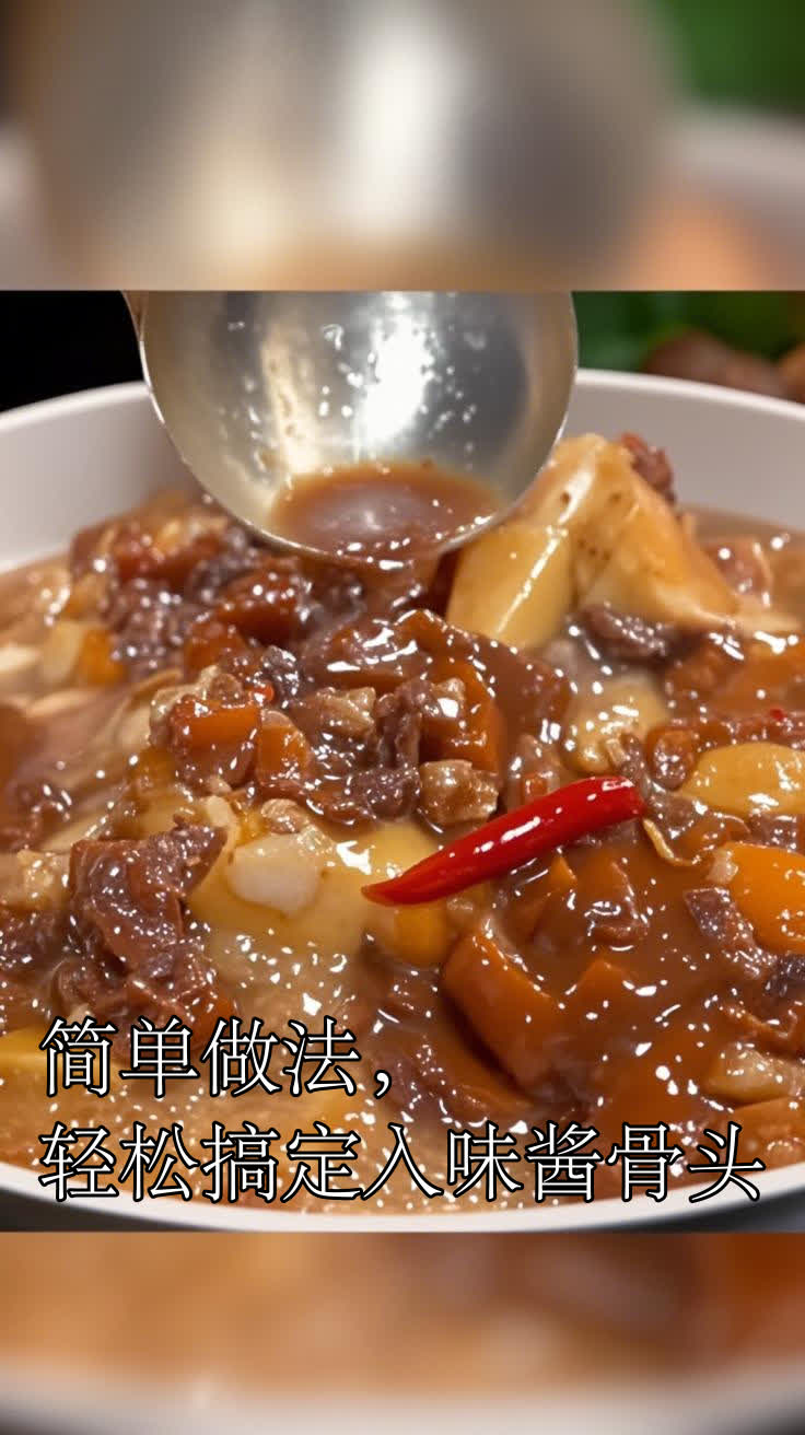 简单做法,轻松搞定入味酱骨头