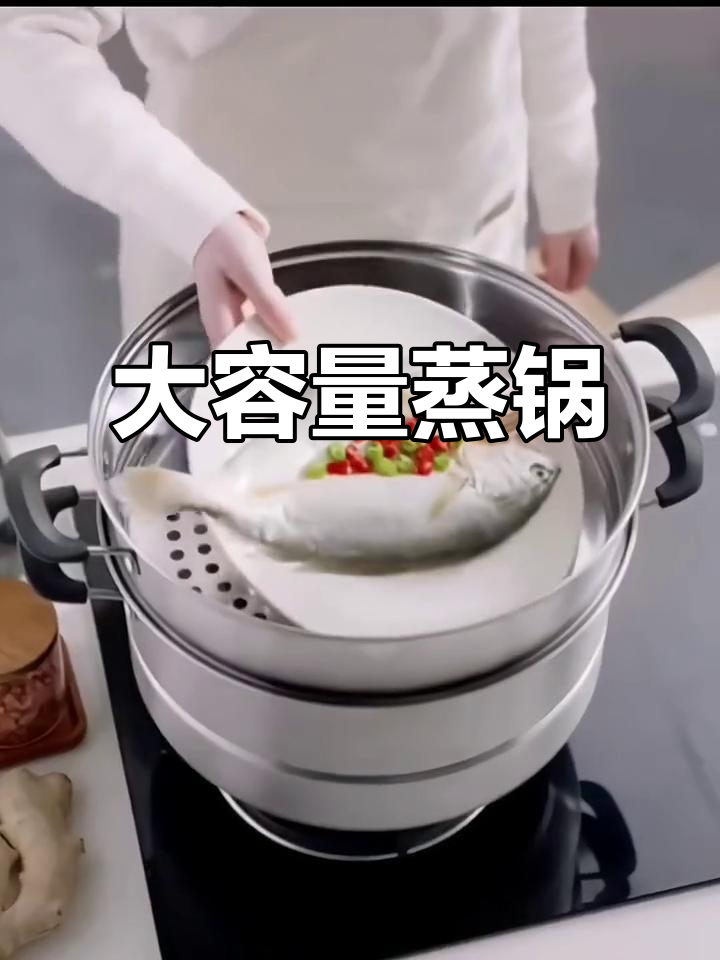 苏泊尔蒸锅,304不锈钢大容量,电磁炉通用