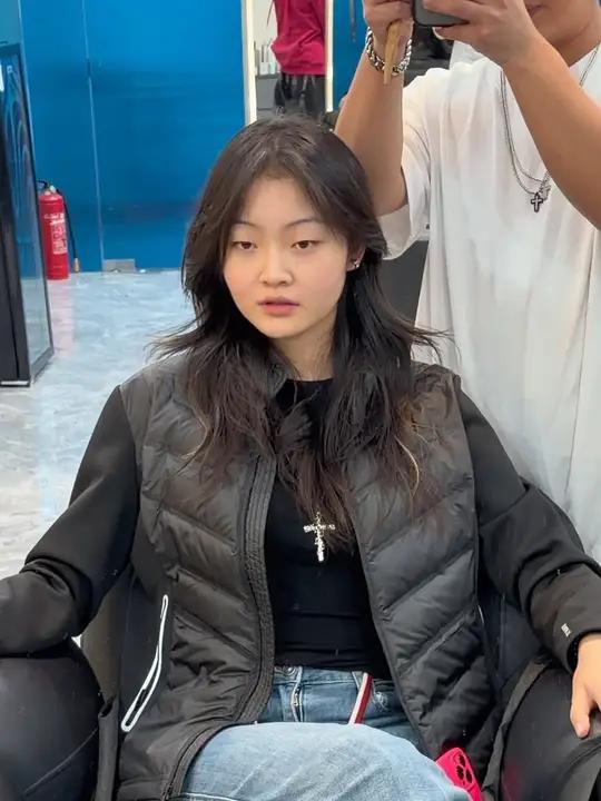 胎毛刘海和长款狼尾鲻鱼头更搭欧