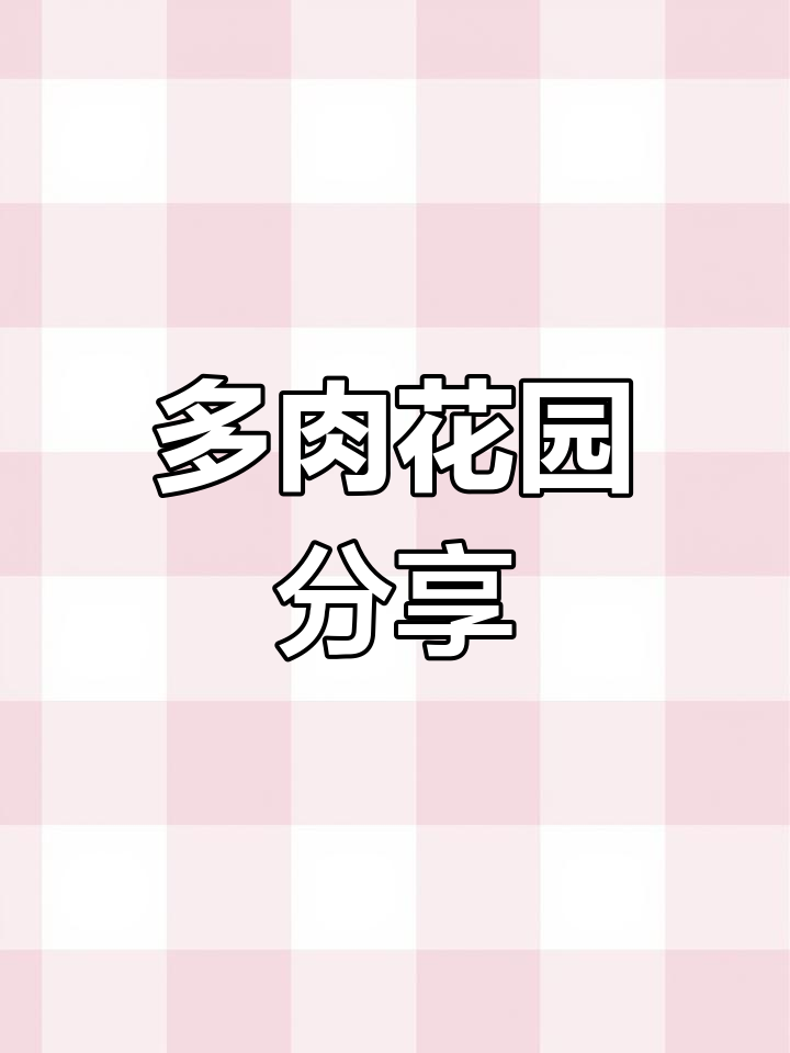 冰兔、橙子等多肉植物养护大揭秘,粉色恋人超可爱
