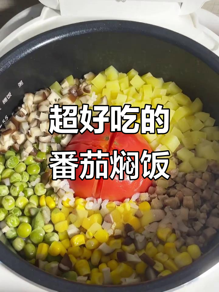 番茄焖饭,酸甜可口!电饭煲美食新做法