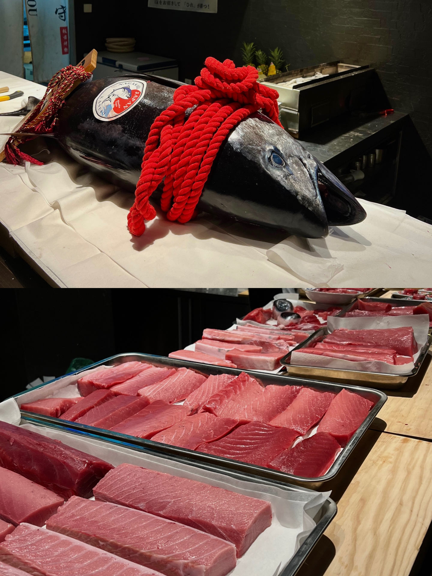 金枪鱼哪个部位最好吃?生吃鱼眼睛!鱼骨髓!