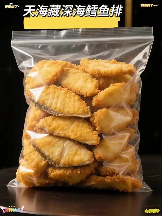 比炸鸡还好吃的深海鳕鱼排。家人们,今天给你们推荐天海藏家的深海鳕鱼排!这鳕鱼排,来自深海,