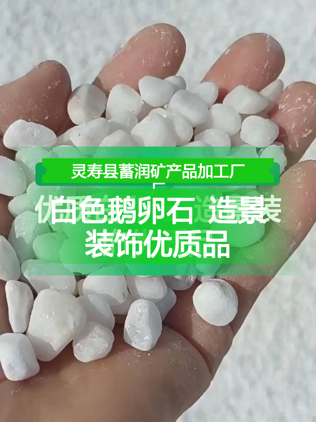 白色鹅卵石 造景装饰优质品