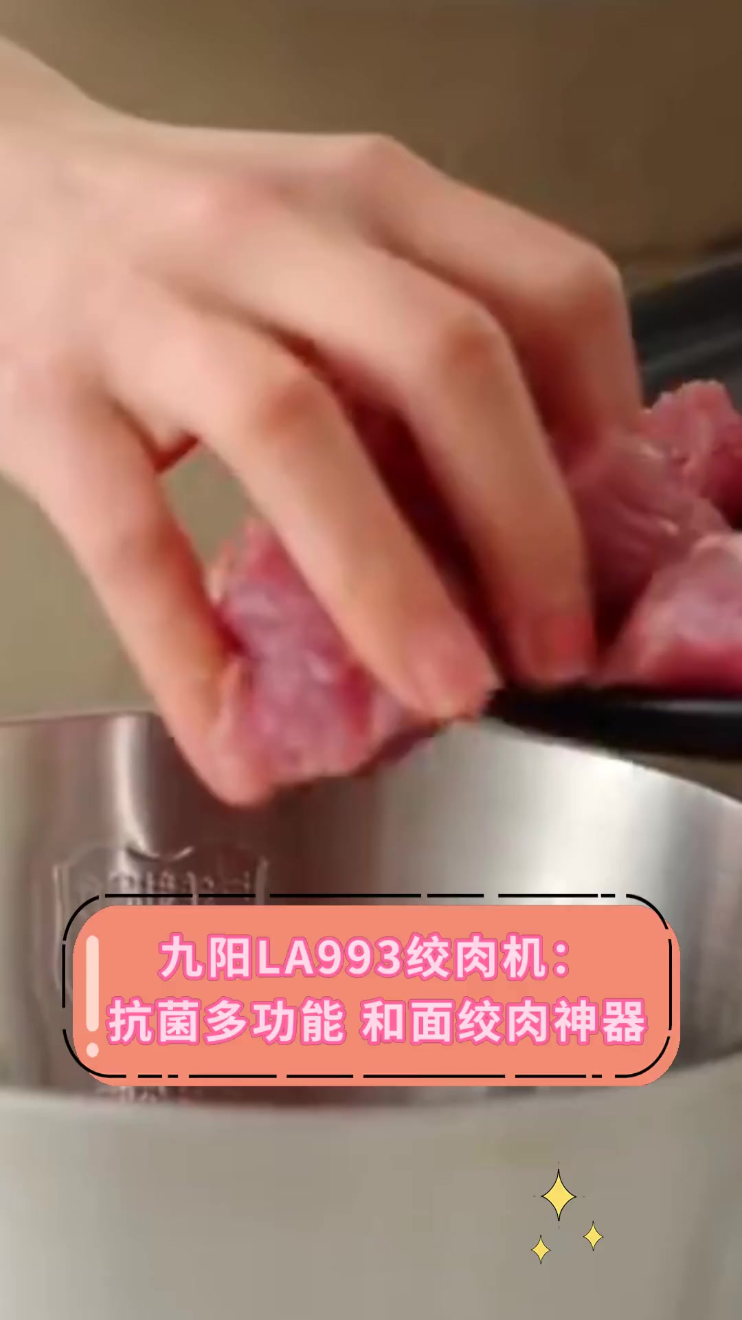 九阳LA993绞肉机:抗菌多功能 和面绞肉神器