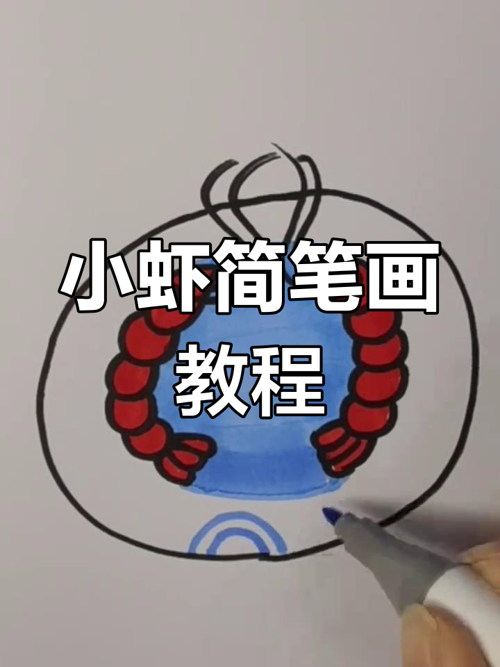 画出可爱小虾,简单又好玩!