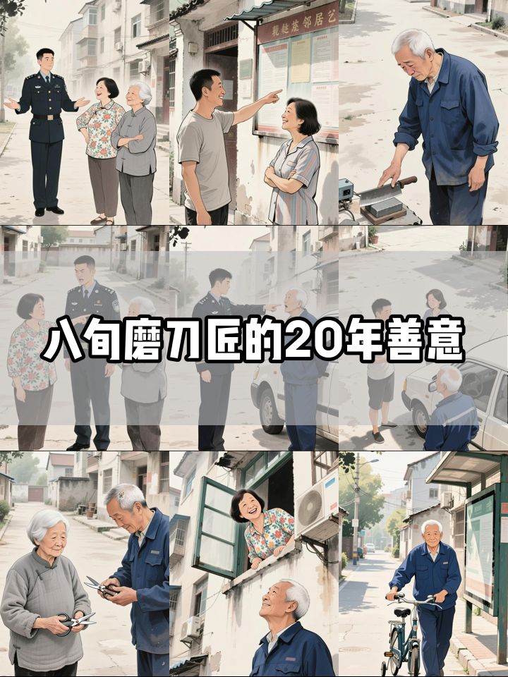 纵览原创丨“磨剪子嘞，戗菜刀……” 这熟悉的吆喝里，藏着一位八旬老人20年的善意