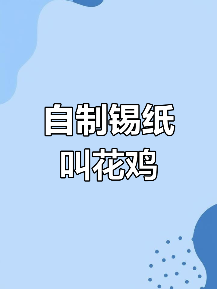 锡纸叫花鸡的家常做法,秘制腌料大公开