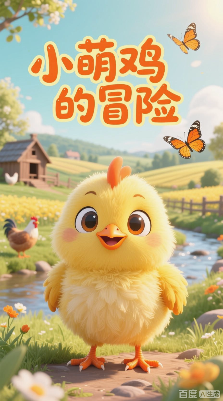 小萌鸡与妈妈的温暖对话