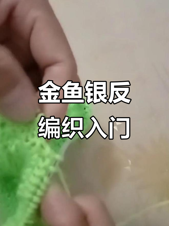小金鱼银反编织教程,轻松学会蜂窝针与麻花技巧
