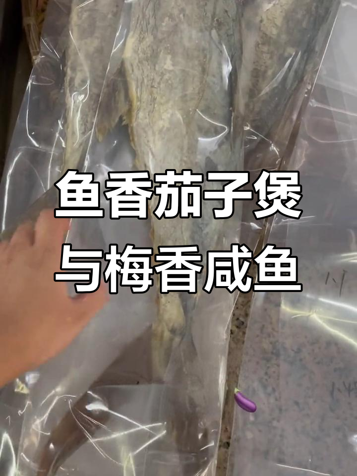 广东经典鱼香茄子煲,梅香马鲛咸鱼的独特风味