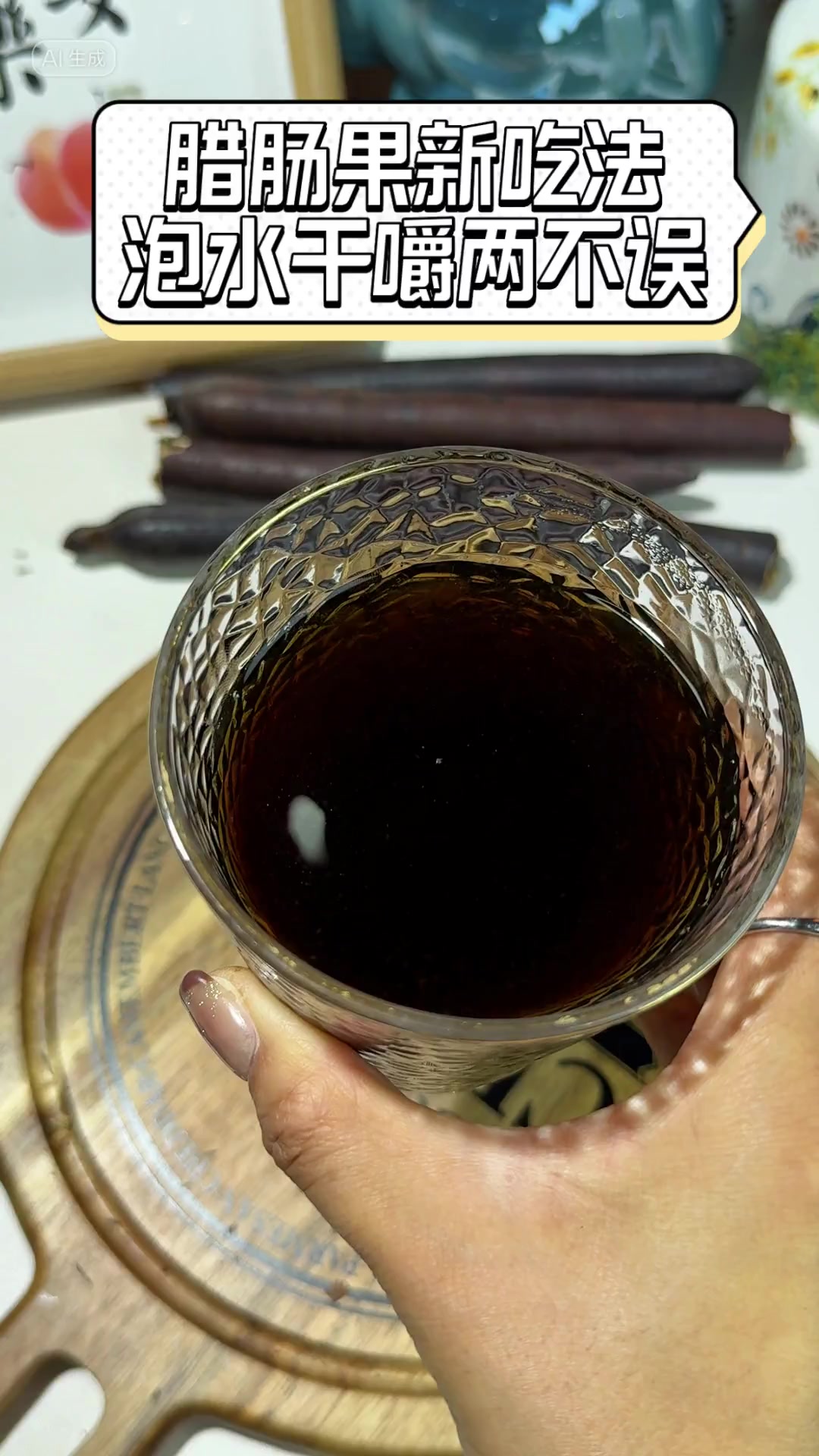 腊肠果新吃法,泡水干嚼两不误
