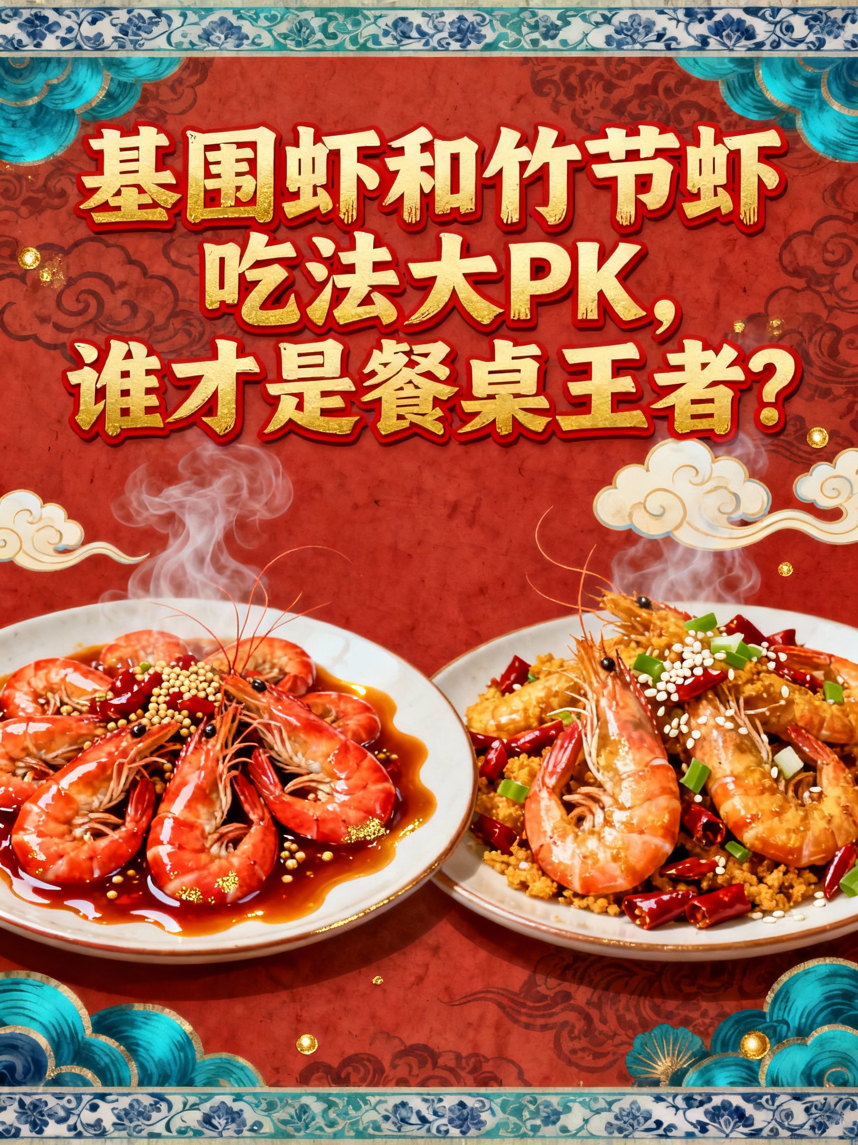 基围虾和竹节虾吃法大PK，谁才是餐桌王者？