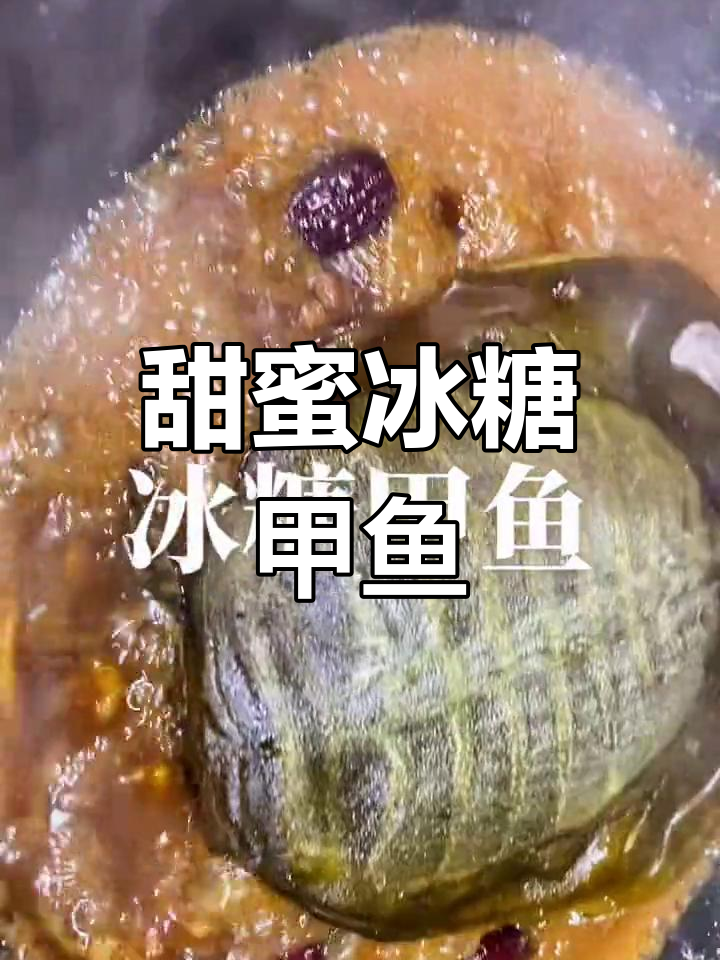 冰糖甲鱼,慢炖甜咸美味
