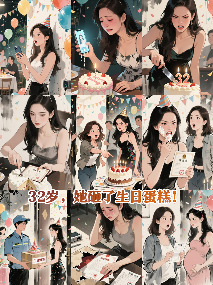 32岁生日当天，她亲手砸碎了自己的婚礼蛋糕
