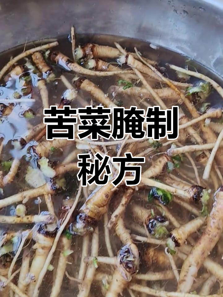苦菜根腌制法,酱油、糖与白酒的完美搭配