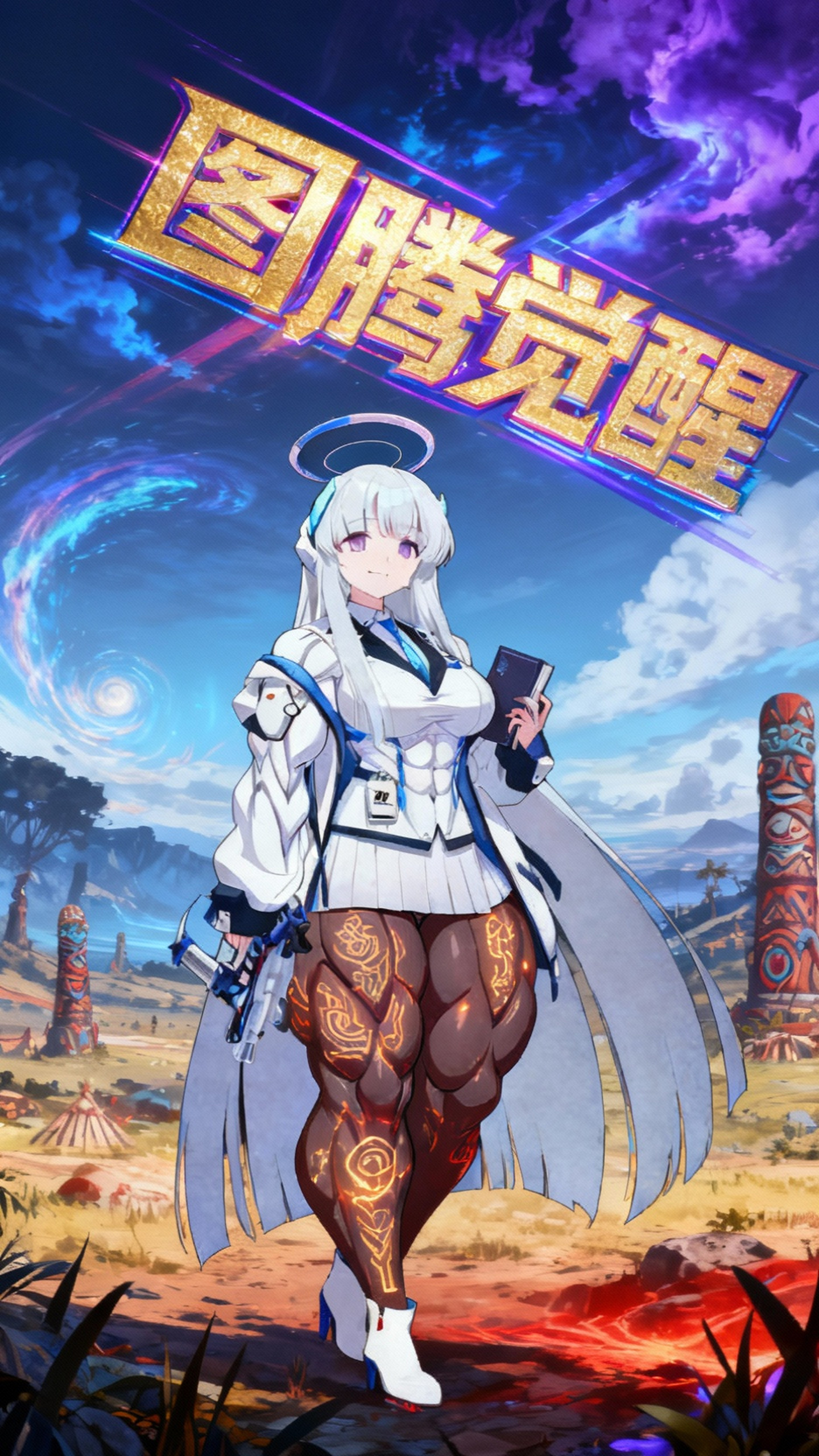 肌肉膨胀的奇幻女性角色