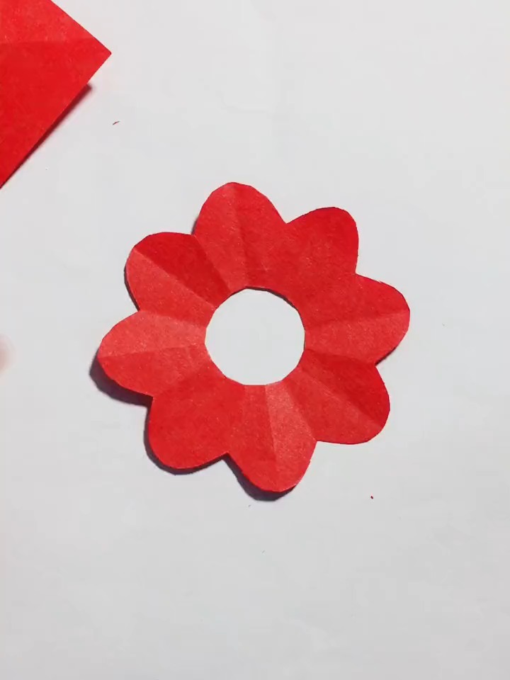 太阳花剪纸,简单的对称剪纸