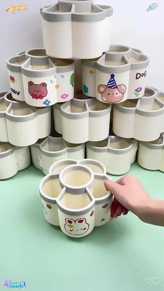 每个孩子书桌上都要有个 旋转笔筒笔,有了它这回桌面整洁多了 学习用品 学生党必备 超便宜超