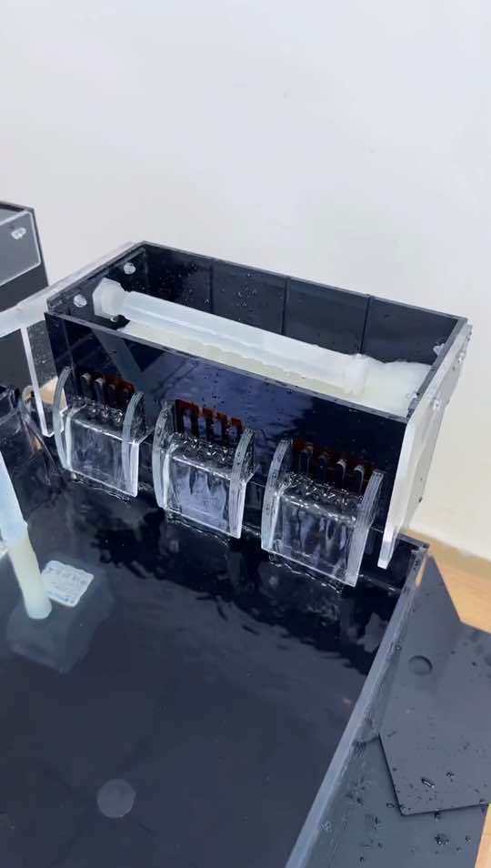 直播高光 壁挂式鱼缸过滤器三合一净水循环小型高端亚克力上置滴流盒周转箱