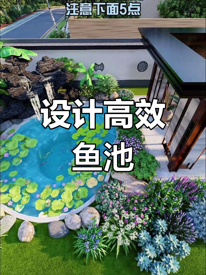 花园鱼池设计的五个关键要点