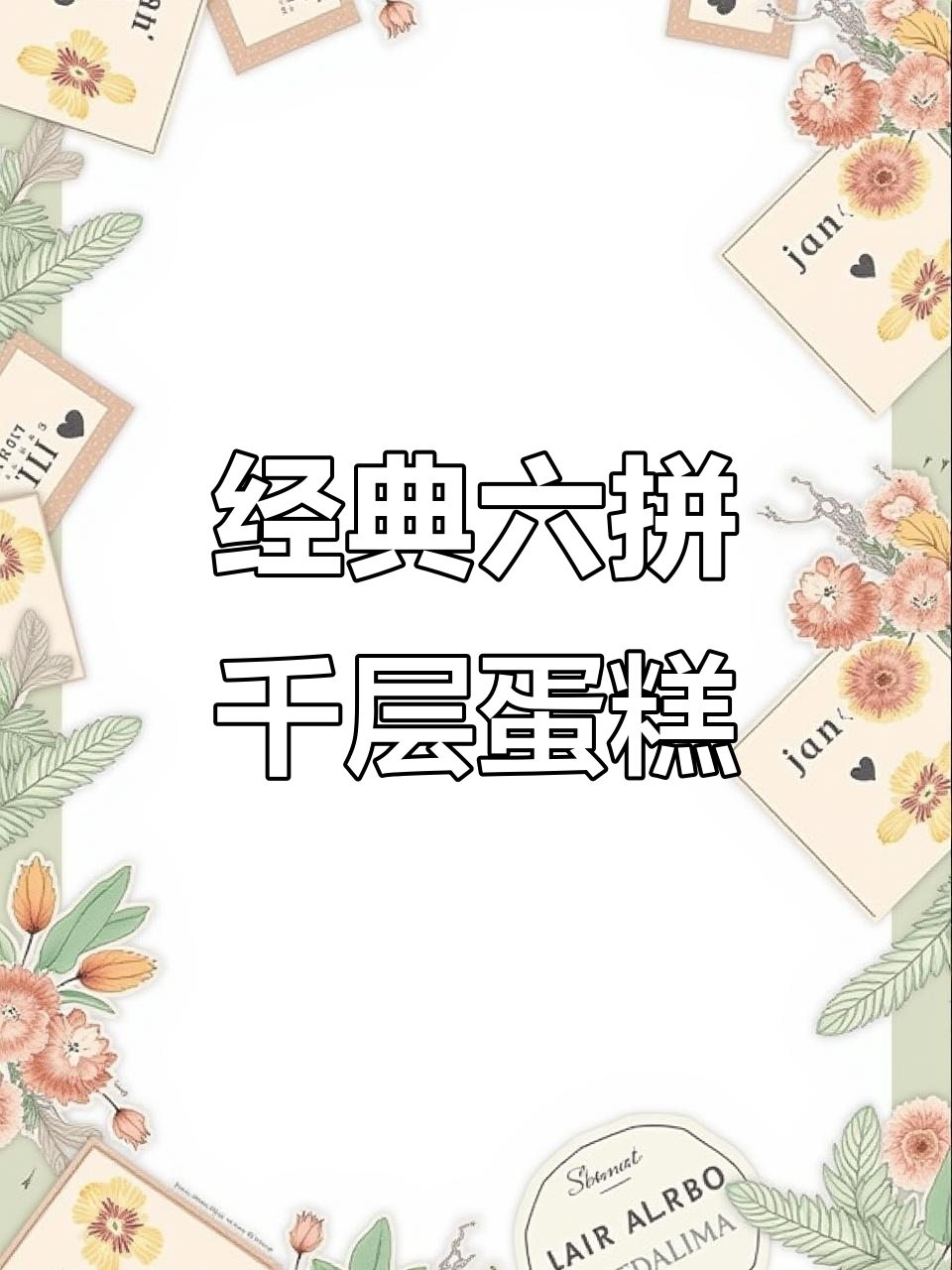 六种口味千层蛋糕大揭秘,芒果、草莓、巧克力样样来