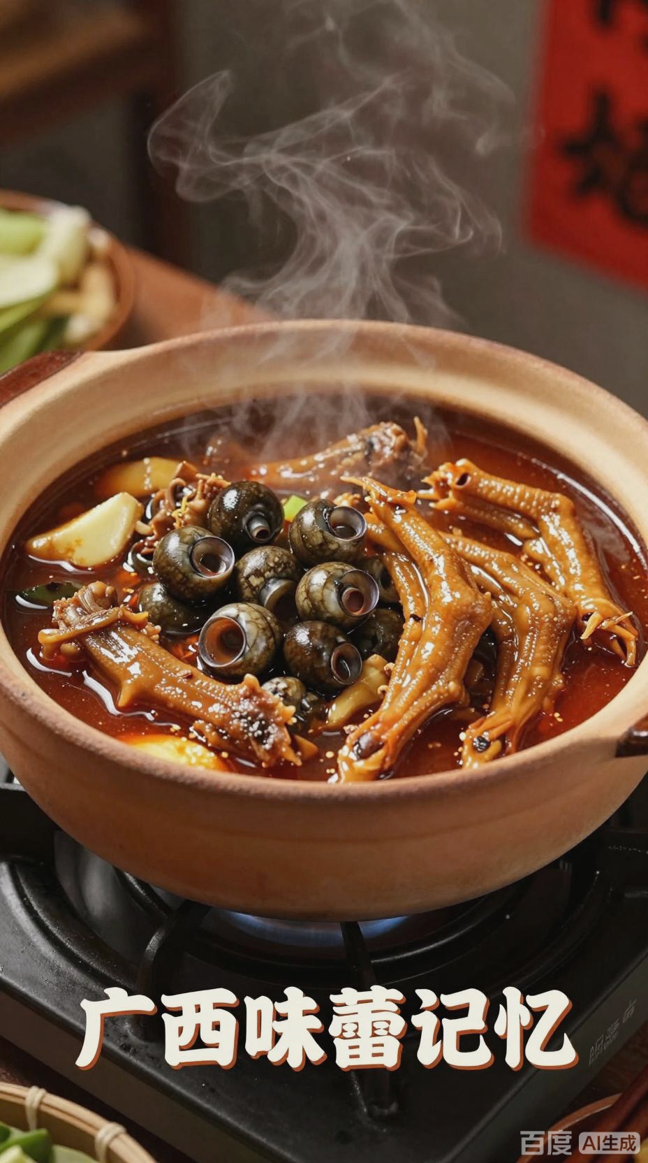 广西特色美食:田螺鸭脚煲