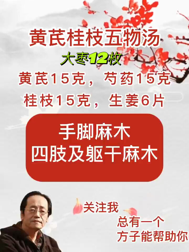 黄芪桂枝五物汤