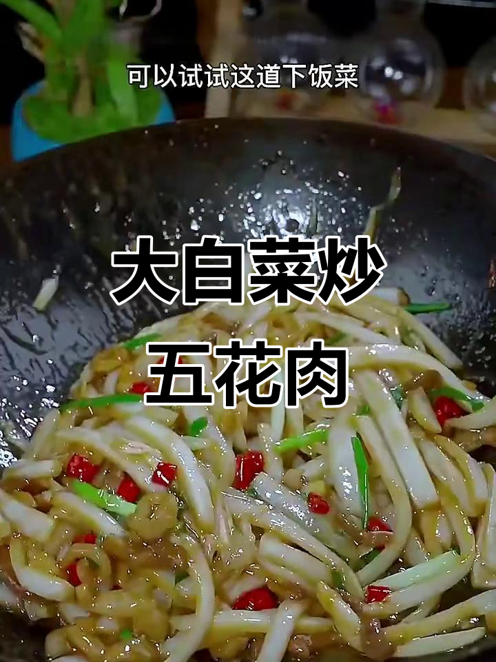 简单又好吃的家常下饭菜，大白菜炒五花肉，开胃又美味