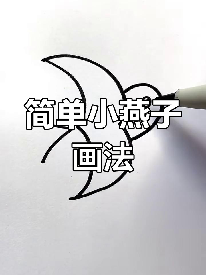 小燕子简笔画,轻松学会