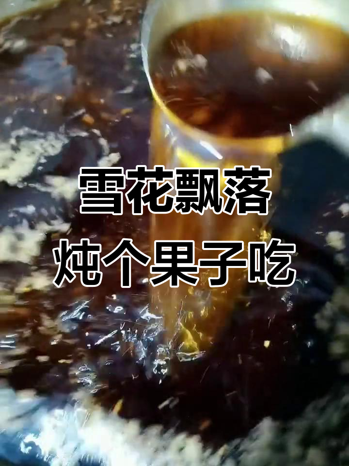 下雪天炖锅酥肉园子,热腾腾的晚餐等着你