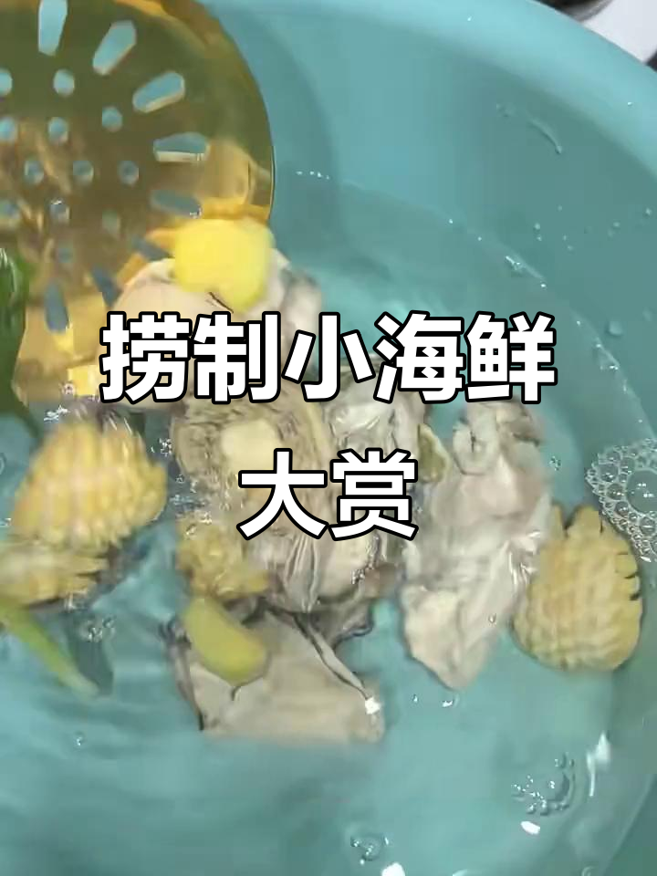 姜葱料酒捞汁小海鲜,八爪鱼鲍鱼一网打尽