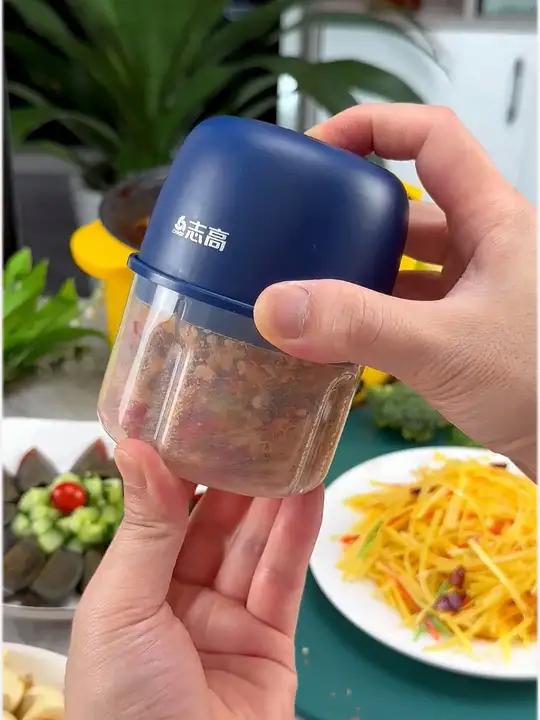 Chigo/志高电动料理机多功能绞肉小型钓鱼家用搅拌机蒜泥神器绞蒜电动搅蒜器绞肉机电动料理